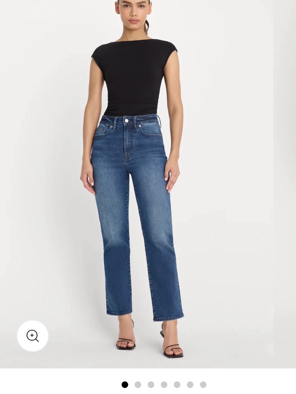 Good American Always Fits Good Legs Straight Jeans